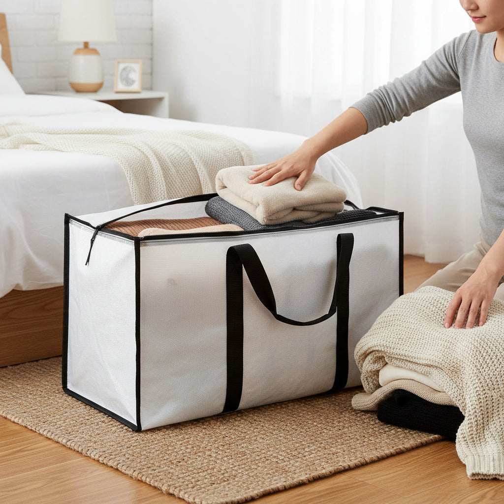 Heavy Duty Storage Bags with Waterproof Zipper | Multi-Use Organizer for Efficient Packing and Travel 0