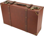 Heritage Collection | Vintage Leather Carry-On Overnight Case with Alloy Lock | Compact Design for Stylish Travel 3