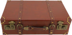Heritage Collection | Vintage Leather Carry-On Overnight Case with Alloy Lock | Compact Design for Stylish Travel 4