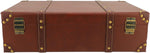 Heritage Collection | Vintage Leather Carry-On Overnight Case with Alloy Lock | Compact Design for Stylish Travel 6