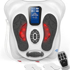 EMS Foot Massager with Infrared, Electric Foot Massage Machine with Remote, TENS Unit Pads, Foot and Leg Massager