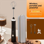 Tuzwa Handheld Milk Frother | USB Rechargeable Electric Milk Frother for Lattes, Cappuccino, Matcha & Coffee Drinks