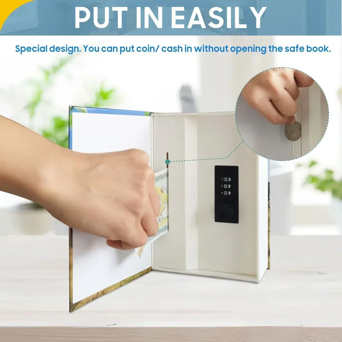 Hidden Book Vault Safe Box | Discreet Design with Sturdy Metal Construction | Secure Storage for Valuables 5