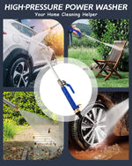 High-Pressure Garden Hose Nozzle with Dual Spray Options | Durable Aluminum Alloy for Effective Cleaning 6