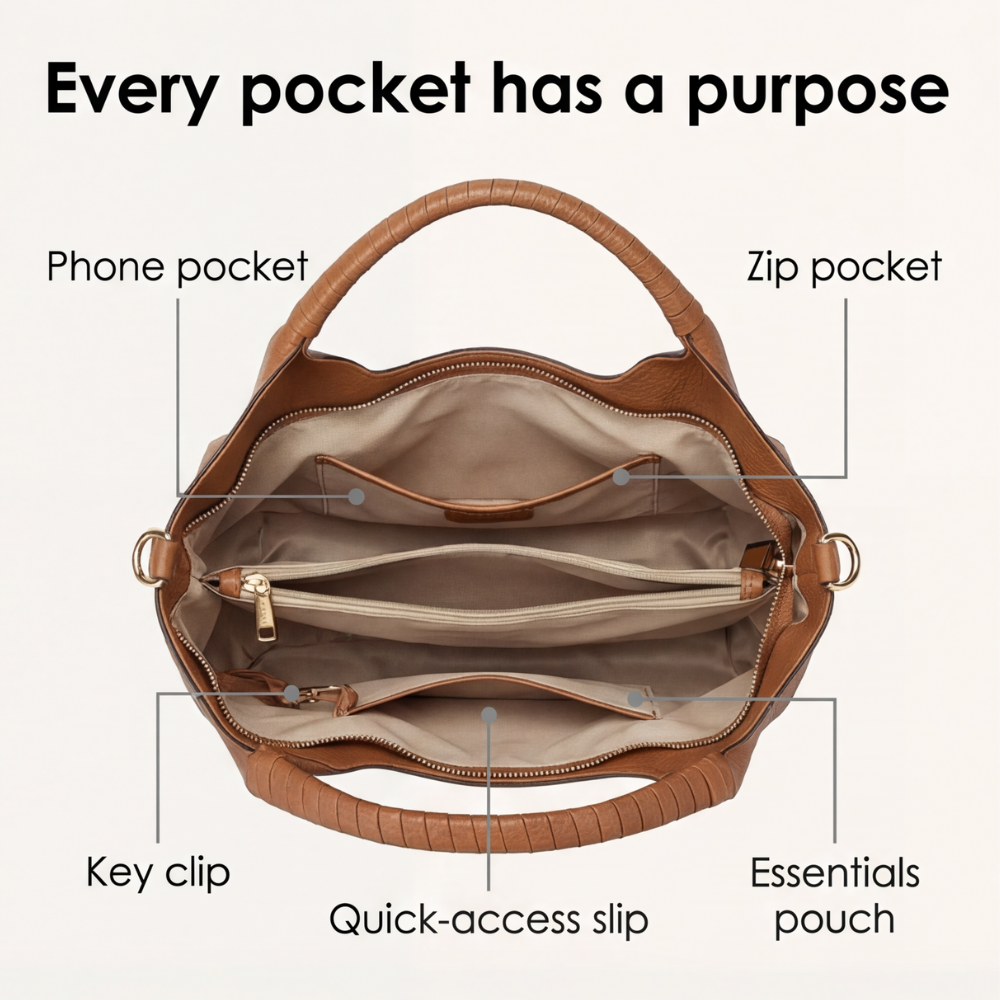 Hobo Bag for Women with Adjustable Strap | Soft PU Leather Design for Stylish Everyday Use 7