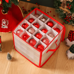 Holiday Organizer | Clear Plastic Ornament Storage Box for Neat Decoration Management 4