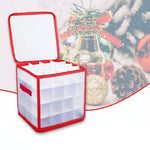 Holiday Organizer | Clear Plastic Ornament Storage Box for Neat Decoration Management 5