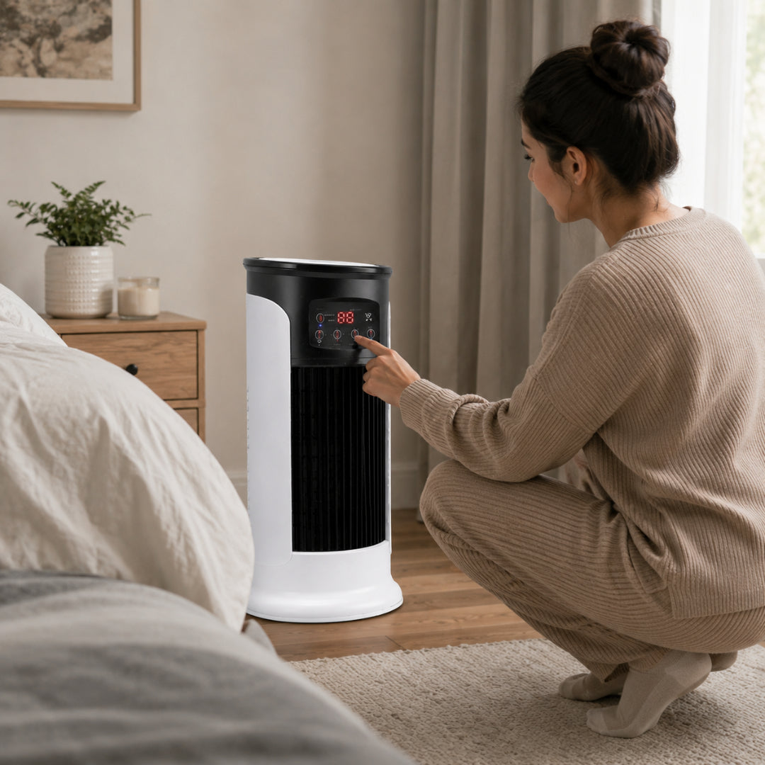 Home Comfort | Portable Air Conditioner Tower Cooler with Evaporative Technology | Versatile Indoor Cooling for Any Room 0