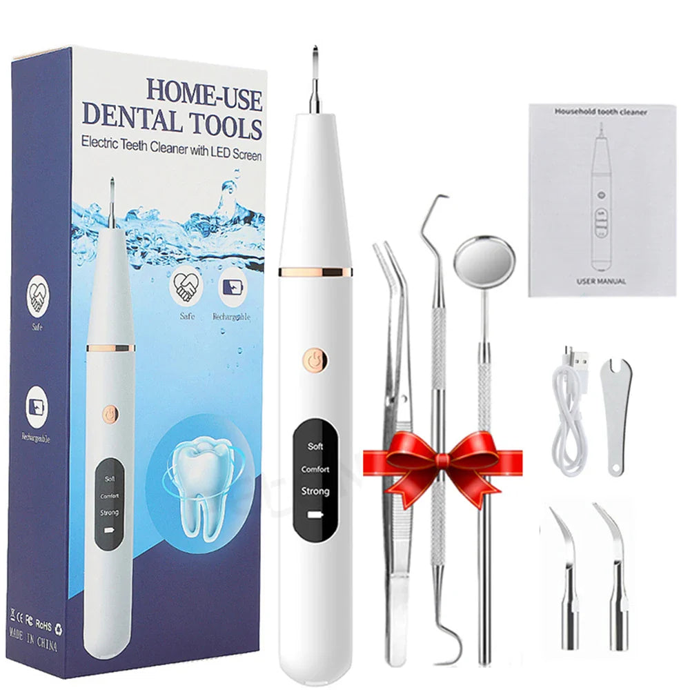 Home Dental Care | Ultrasonic Tooth Cleaner with Rechargeable Battery | Effective Teeth Stain Remover for Superior Oral Hygiene 3