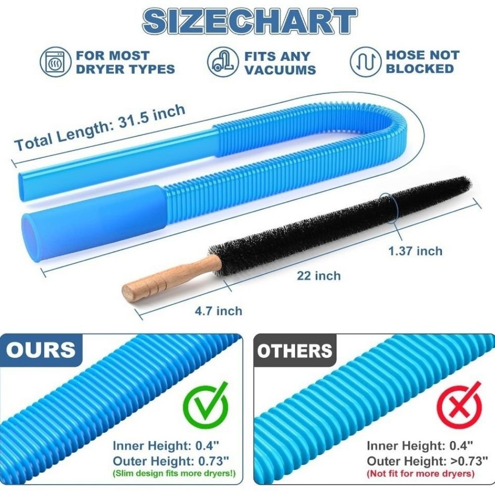 Home Essentials | Flexible Dryer Vent Cleaning Tool with Extended Reach | Efficient Lint Removal for Optimal Airflow 5