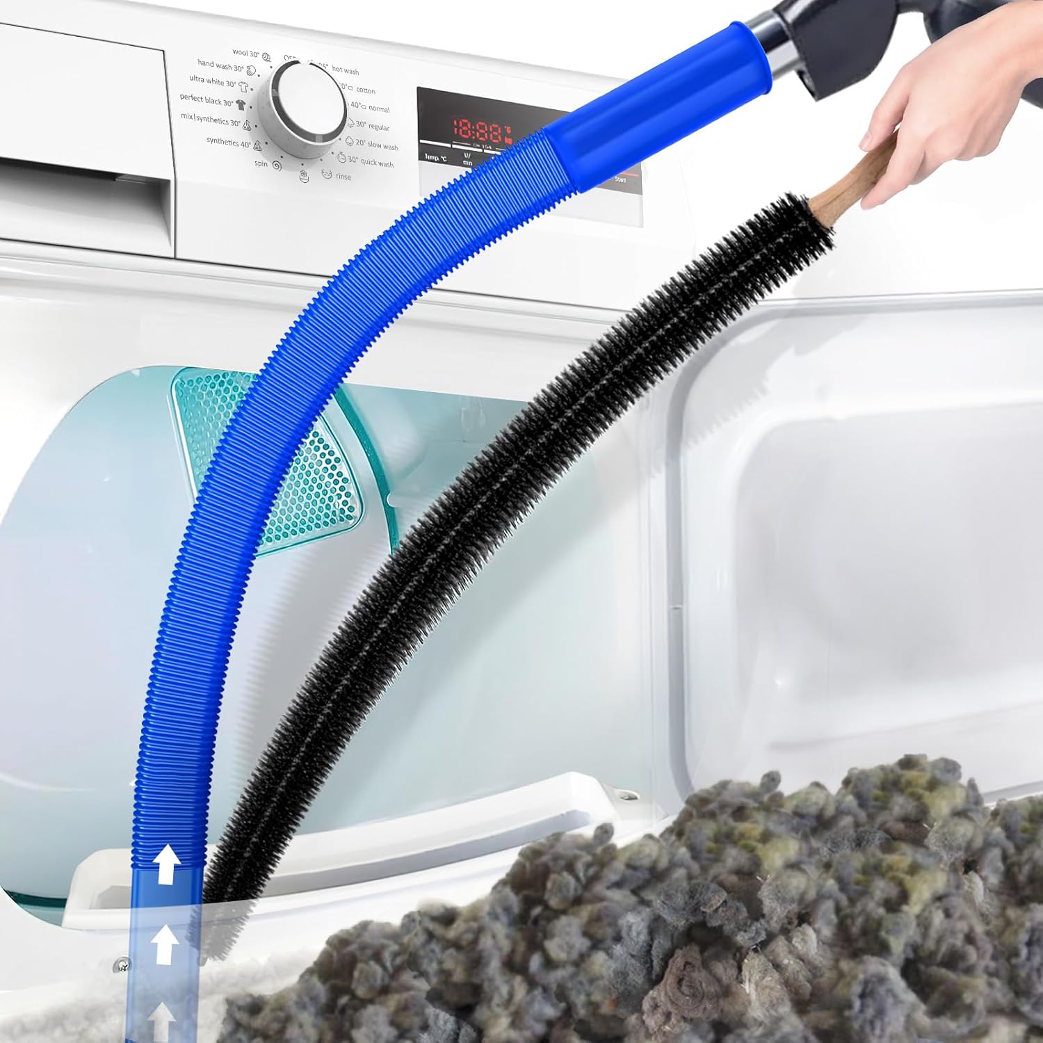 Home Essentials | Flexible Dryer Vent Cleaning Tool with Extended Reach | Efficient Lint Removal for Optimal Airflow 7