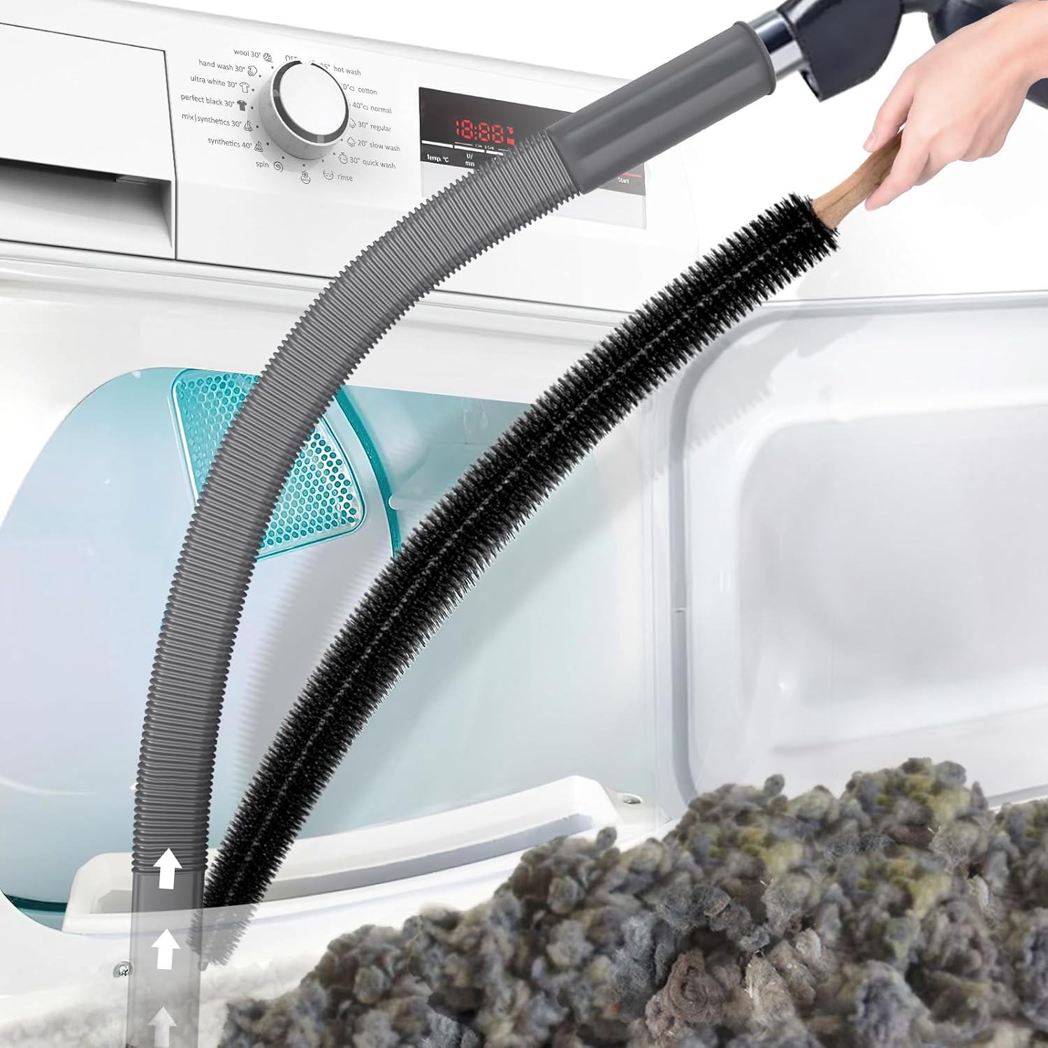 Home Essentials | Flexible Dryer Vent Cleaning Tool with Extended Reach | Efficient Lint Removal for Optimal Airflow 8