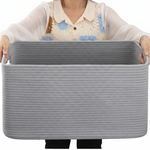 Home Essentials | Oversized Woven Storage Basket with Durable Handles | Spacious Design for Efficient Organization 10