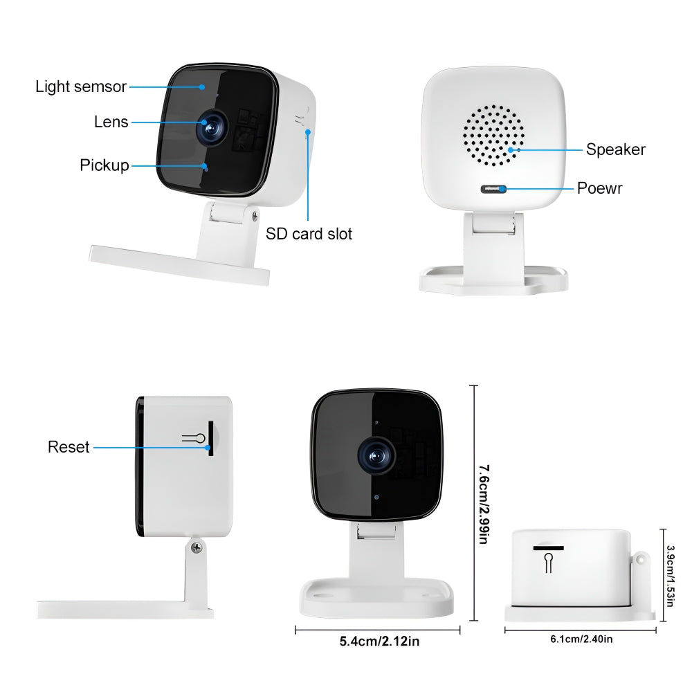 Home Guardian | WiFi Indoor Security Camera with 1080P Video & AI Detection | Two-Way Audio for Baby Monitoring 4