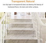 Home Safety | Clear Non-Slip Stair Tread Strips with Textured Grip | Durable Solution for Enhanced Stability 2