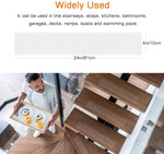 Home Safety | Clear Non-Slip Stair Tread Strips with Textured Grip | Durable Solution for Enhanced Stability 7