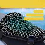 HoneyRide | 3D Honeycomb Motorcycle Seat Cushion with Shock Absorption | Breathable Design for Ultimate Comfort 1