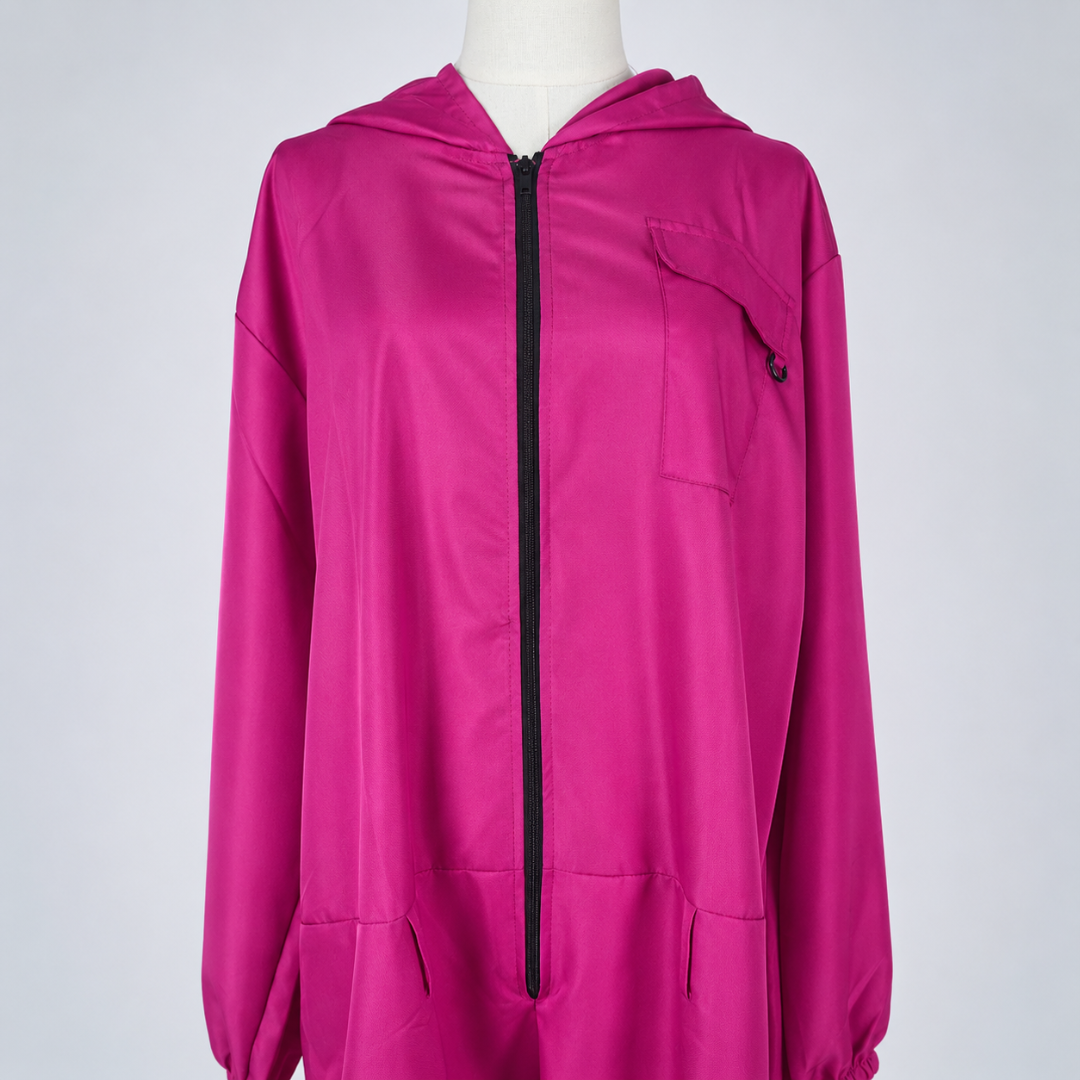 Hooded Jumpsuit Costume Set with Full Face Mask | Complete Halloween Look for All Ages 8