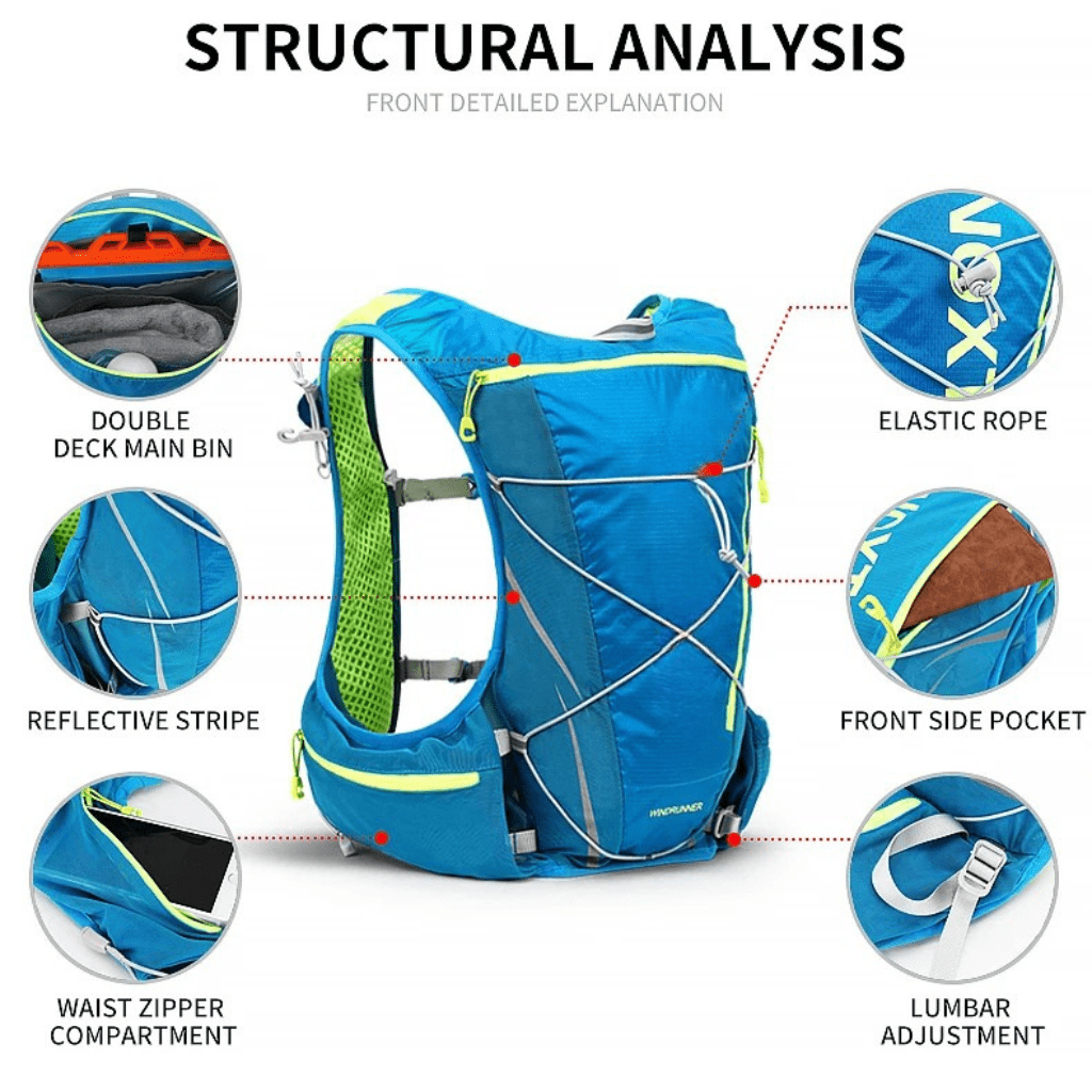 Hydration Pack | 8L Capacity with 1.5L Bladder for Active Adventures 4