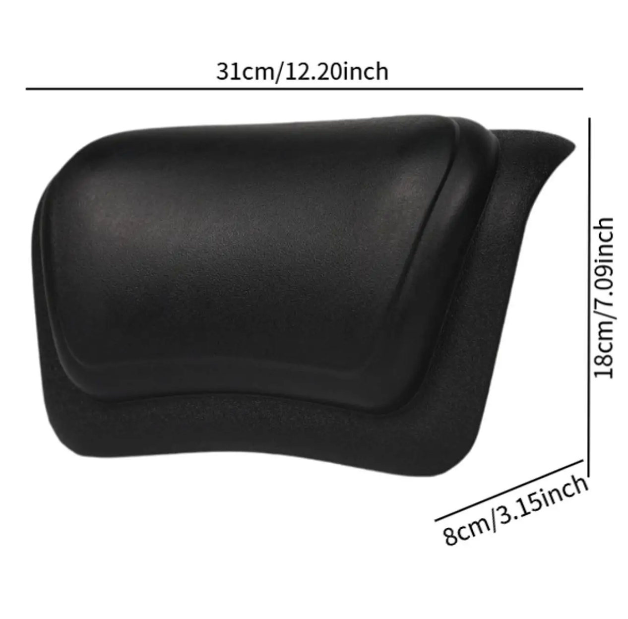 HydroLuxe | Non-Slip Bath Pillow with Silicone Foam & Waterproof Cover | Ultimate Comfort for Relaxation 4
