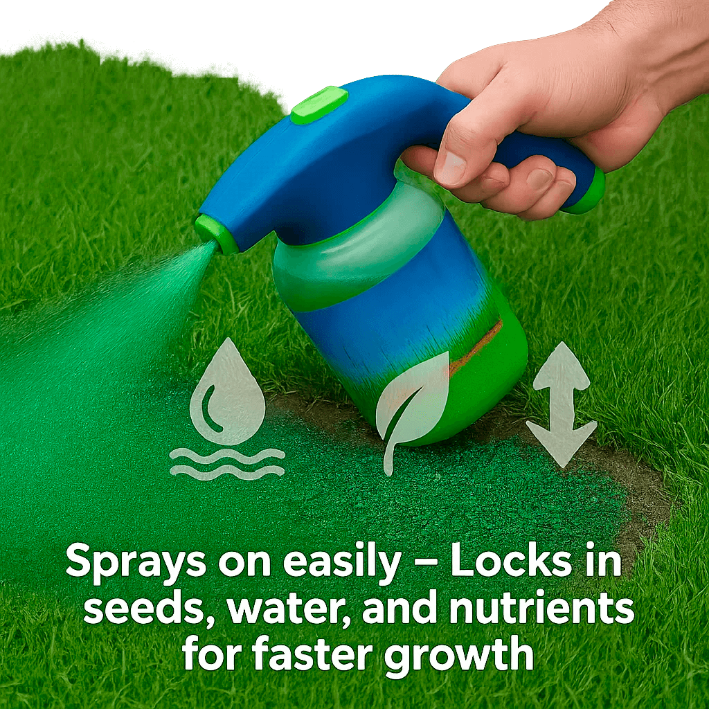 Hydro Mousse | Lawn Repair Spray with Easy Hose Attachment | Effortless Greening for Lush Lawns 4