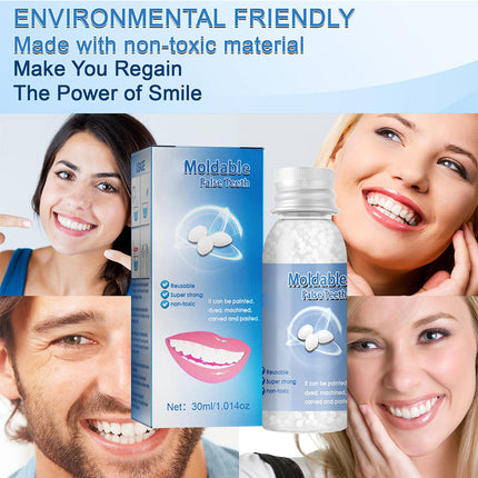 Fake Teeth, Tooth Repair Kit, Tooth Gap Filler for Missing or Broken Teeth