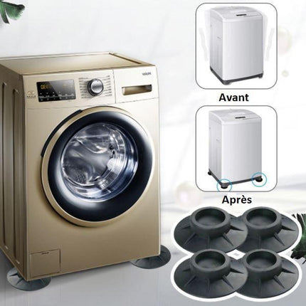 Washing Machine Anti Vibration Pads, Set of 4 Anti Vibration Pads for Washing Machines, Anti Slip Rubber Pads