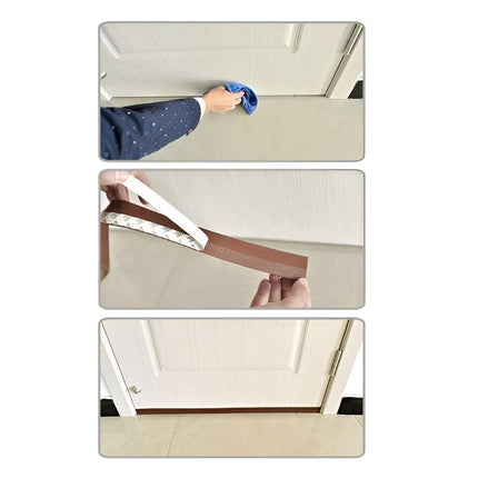 Weatherstrip for Doors and Windows Self Adhesive, Silicone Door Seal Strip 25 mm x 5 m - image 12
