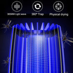 Tuzwa Rechargeable Mosquito Trap with 4000mAh Battery – 360° Suction Insect Killer with LED Light for Indoor & Outdoor Use