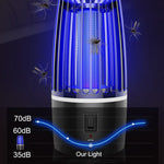 Tuzwa Rechargeable Mosquito Trap with 4000mAh Battery – 360° Suction Insect Killer with LED Light for Indoor & Outdoor Use