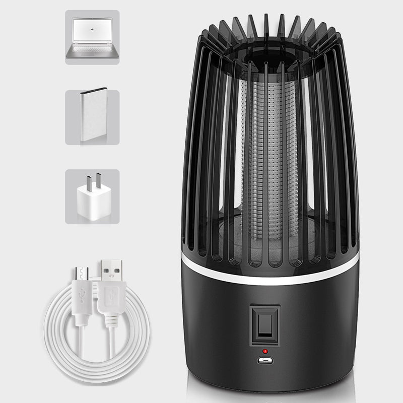 Tuzwa Rechargeable Mosquito Trap with 4000mAh Battery – 360° Suction Insect Killer with LED Light for Indoor & Outdoor Use