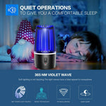 Tuzwa Rechargeable Mosquito Trap with 4000mAh Battery – 360° Suction Insect Killer with LED Light for Indoor & Outdoor Use