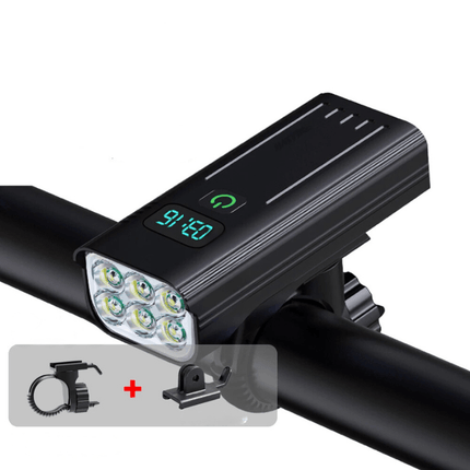 Bike Lights Front USB C Rechargeable, Bicycle Light with Battery Display, Bike Headlight for Night Riding