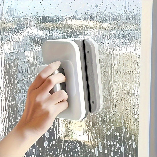 Magnetic Window Squeegee Double Sided, Window Cleaner for Double Glazing, Window Cleaning Tool for Interior and Exterior