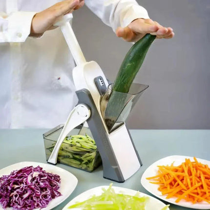 Adjustable Mandoline Slicers, Foldable Manual Food Slicer with Safety Holder – image 5