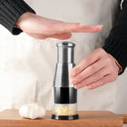 Garlic Chopper, Garlic Crusher with Stainless Steel Blades, Compact Hand Chopper for Fine Chopping and Coarse Crushing