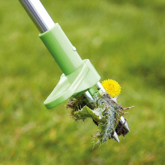 Weed Puller Garden Grass Root Remover with 36 Inch Long Handle, Stand Up 3 Claw Weeder for Dandelions and Thistles