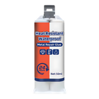 Metal Glue for Steel and Aluminum, Waterproof Metal Repair Glue for High Temperatures