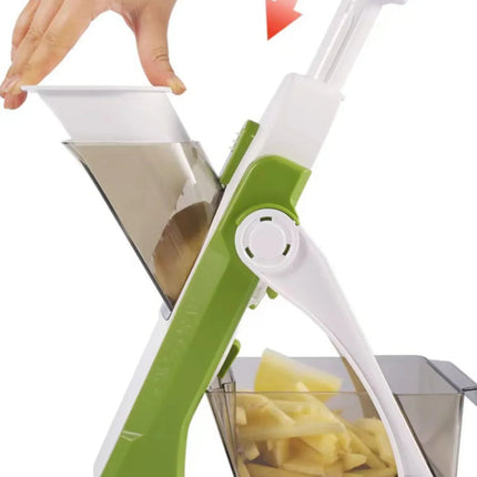 Adjustable Mandoline Slicers, Foldable Manual Food Slicer with Safety Holder