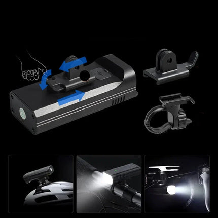 Bicycle Light with Battery Display, Bike Headlight for Night Riding