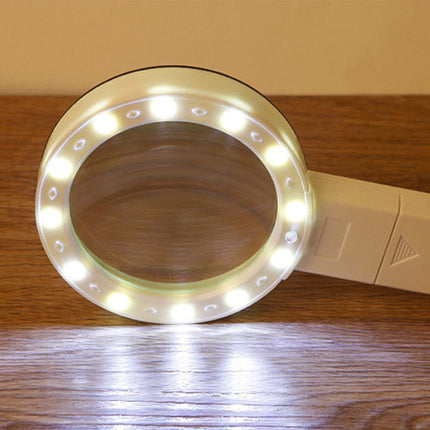 Handheld Magnifier with LED Light, Large Lighted Magnifying Glass for Reading – image 6