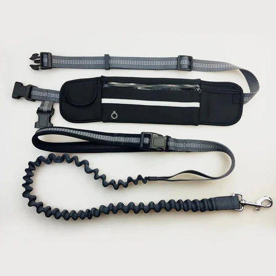 Hands Free Dog Leash with Waist Belt, Nylon Dog Leashes for Small and Large Dogs