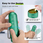Tuzwa 7-Day Pill Organizer – Aluminum Alloy Weekly Pill Case with 7 Compartments, Silicone Gasket Seal & Compact Travel Design
