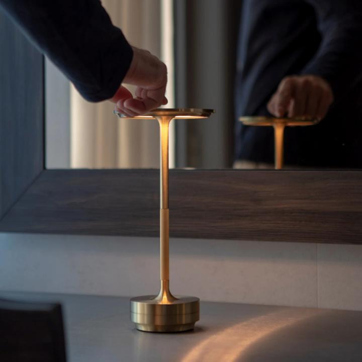 Tuzwa Cordless Table Lamp – Rechargeable Touch Dimmable Lamp with 5200mAh Battery, 4 Brightness Levels & Warm LED Light