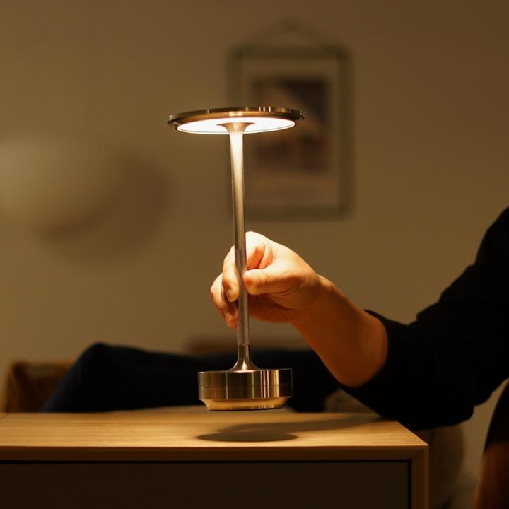 Tuzwa Cordless Table Lamp – Rechargeable Touch Dimmable Lamp with 5200mAh Battery, 4 Brightness Levels & Warm LED Light