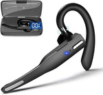Tuzwa Bluetooth Headset with Microphone – Wireless Bluetooth 5.1 Earpiece with Dual CVC8.0 Noise-Cancelling Mics, 20–25H Talk Time & Adjustable Ear Hook