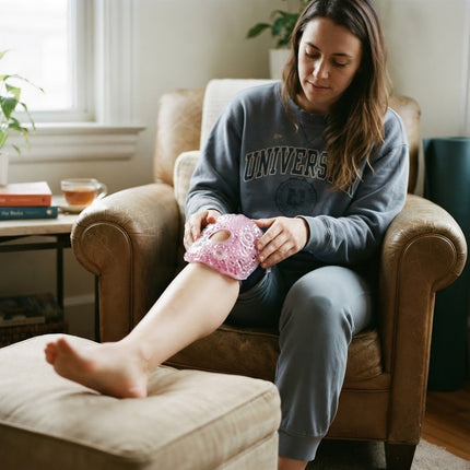 Ice Pack for Knee and Shoulder, Reusable Gel Ice Pack with Adjustable Strap