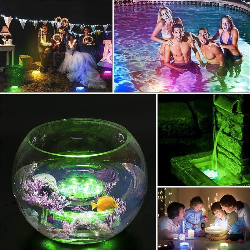Illuminated Celebration | Waterproof Magnetic Suction Cup LED Light with Remote Control | 12 Color Options for Festive Atmosphere 7