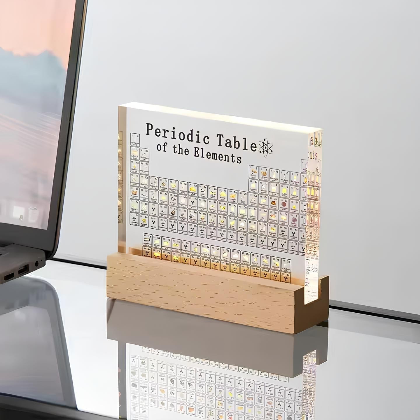 Illuminated Periodic Table Display with 83 Real Elements | Unique Educational Decor for Science Enthusiasts 8