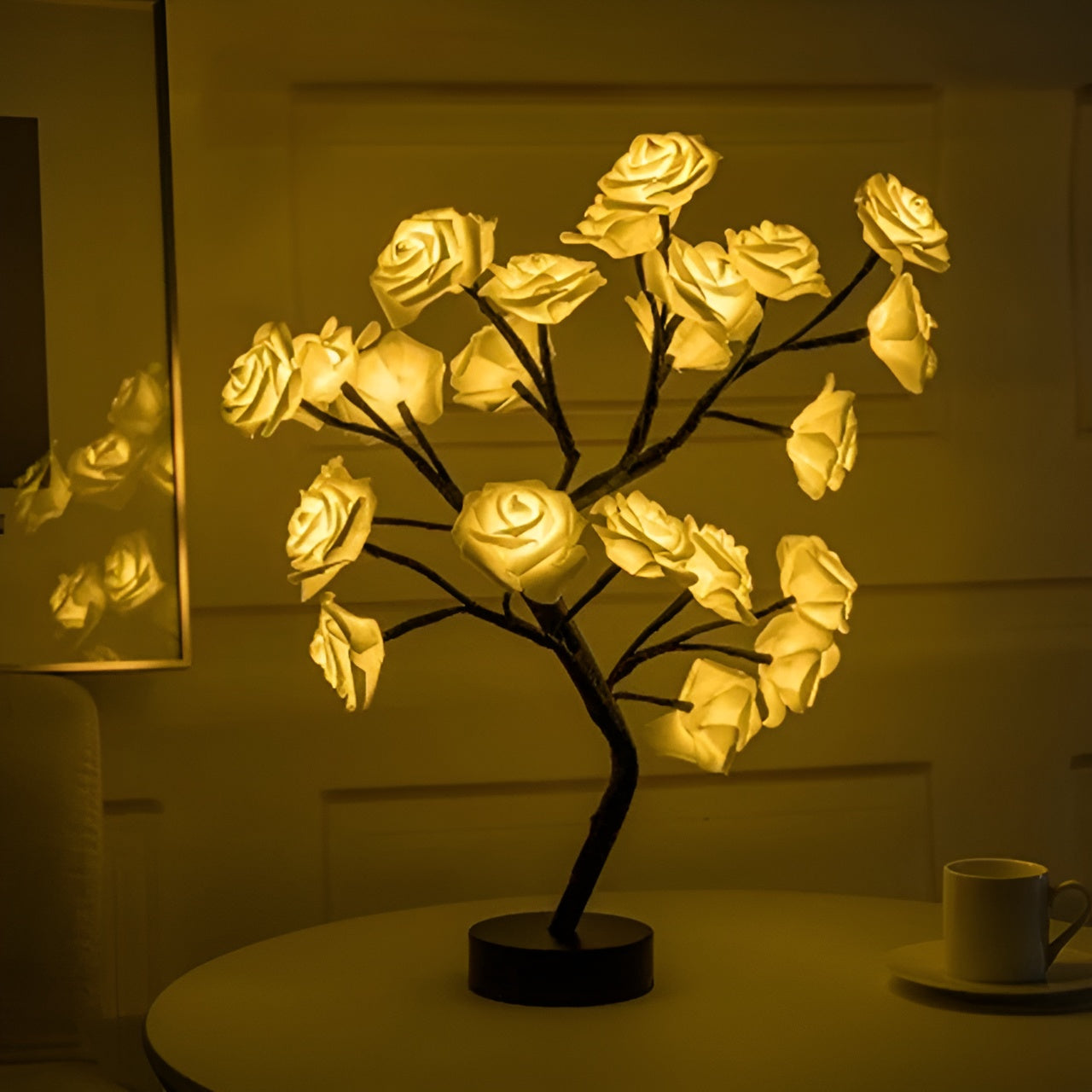 Illuminated Rose Tree with Bendable Branches | Romantic LED Decor for Home Ambiance 6